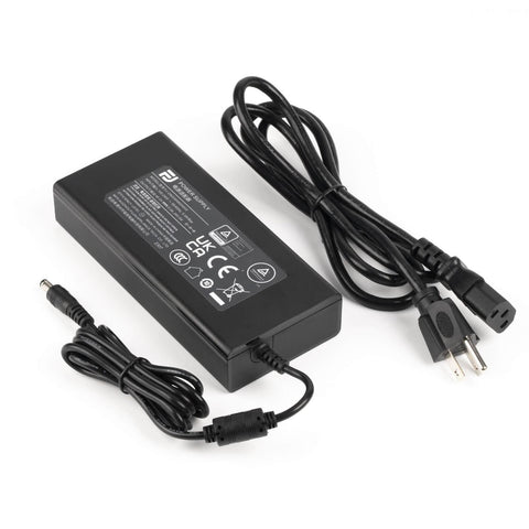Alimentatorul Fosi Audio GaN de 48 V, cu cablu de rețea detașabil și mufă c.c.