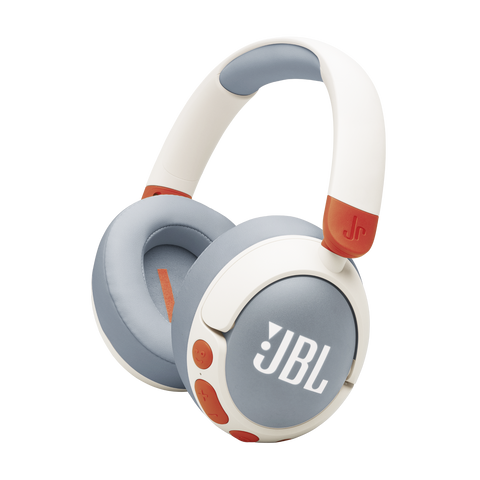 Детски слушалки JBL Junior 470NC, бели, изглед под ъгъл
