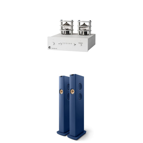 Pachet PROMO Preamplificator Phono Pro-Ject Tube Box S2 + Set Boxe active KEF LS60 Wireless