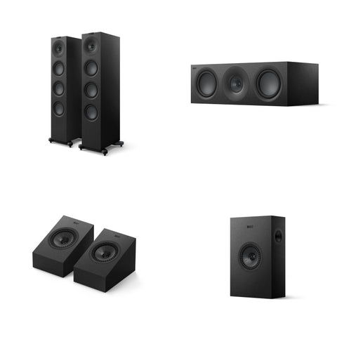 Pachet PROMO KEF Q11 Meta (pereche) + KEF Q6 Meta (bucata) + KEF Q4 Meta (pereche) + KEF Q8 Meta (pereche) Black