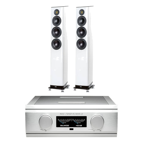Pachet PROMO Musical Fidelity Nu-Vista 600.2 + ELAC Vela FS409.2