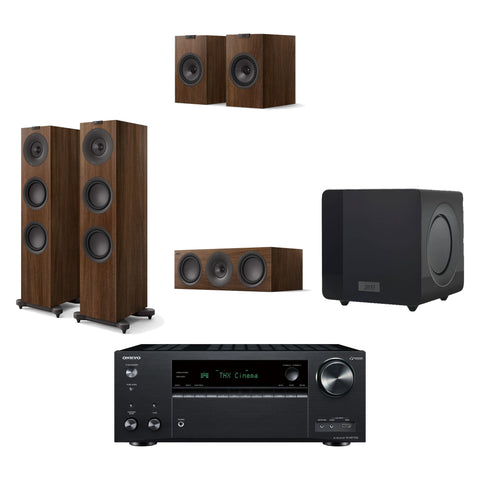 Pachet PROMO Onkyo TX-NR7100 + KEF Q7 Meta + KEF Q6 Meta + KEF Q1 Meta + KEF KC92