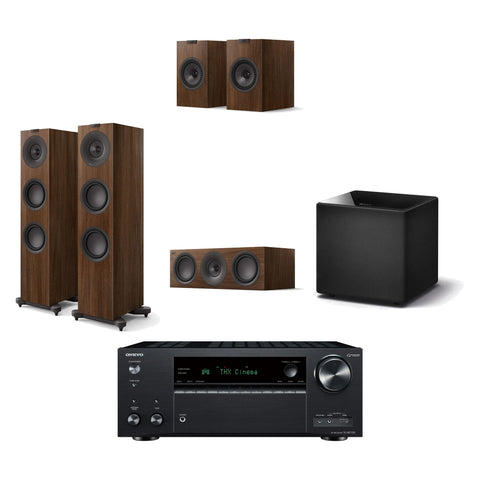 Pachet PROMO Onkyo TX-NR7100 + KEF Q7 Meta + KEF Q6 Meta + KEF Q1 Meta + KEF Kube 12 MIE