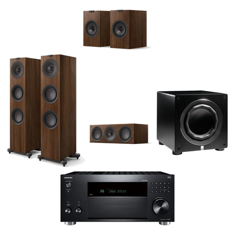 Pachet PROMO Onkyo TX-RZ50 + KEF Q7 Meta + KEF Q6 Meta + KEF Q1 Meta + ELAC Varro RS700