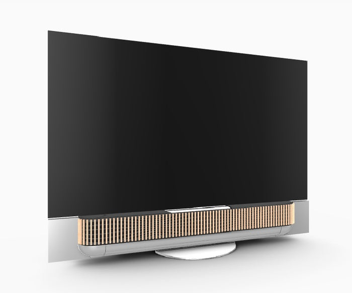 Beovision Theatre 65 inch Table Stand în finisaj Silver / Light Oak
