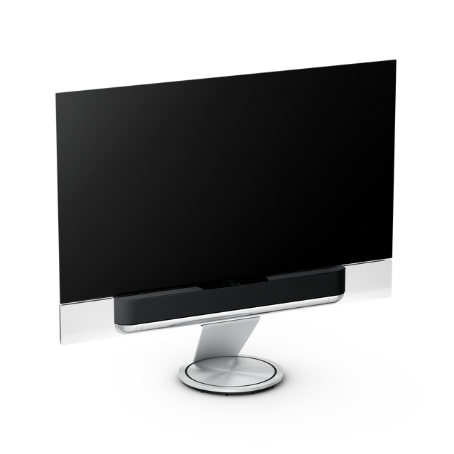 Beovision Theatre 77 inch Motorised Floor Stand în finisaj Silver / Grey Melange