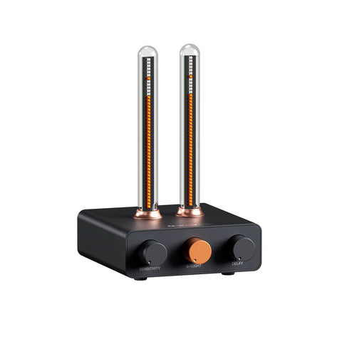 Fosi Audio AH-01A, cu panoul frontal, comenzile și carcasa vizibile