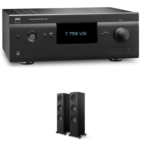 Pachet PROMO NAD T 758 V3i + KEF Q7 Meta