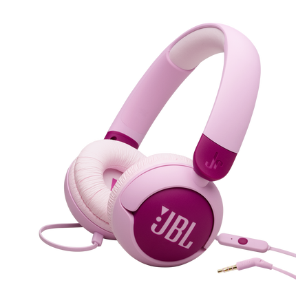 Детски слушалки JBL Junior 320 в лилаво, с кабел и микрофон на кабела