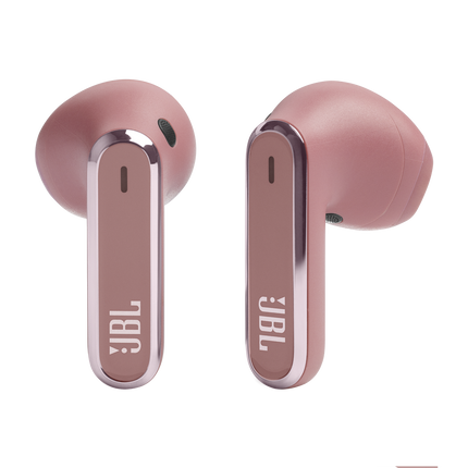 Слушалки JBL Live Flex, цвят розов (Rose), слушалките, изглед отпред