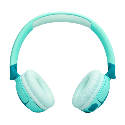 Безжични детски слушалки JBL Junior 320BT, зелени, изглед отпред