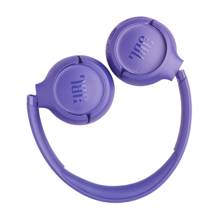Слушалки JBL Tune 530BT, лавандулови, сгънати