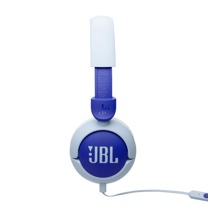 Слушалки JBL Junior 320 в синьо, чашката отстрани