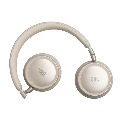 Слушалки JBL Live 680NC, цвят пясъчен (Sand), със сгънати плоско чашки