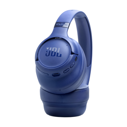 Слушалки JBL Tune 780NC, сини, детайл на чашката и лентата за глава