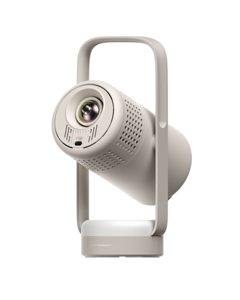 Videoproiector Portabil XGIMI Vibe One, 1080p Full HD, LED, 250 ISO Lumeni, Baterie Încorporată 1,2h, Google TV cu Netflix, JBL 2×3W, Stand 160°, Mod Ambient Light 8 Culori, Design Lanternă