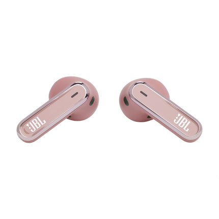Слушалки JBL Live Flex, цвят розов (Rose), слушалките без калъфа