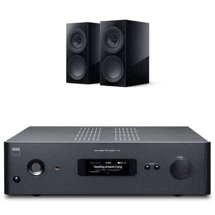 ПРОМО пакет усилвател NAD C 399 + рафтови тонколони KEF R3 META