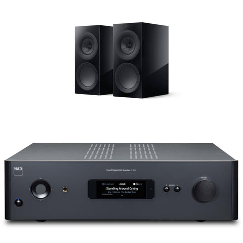 Pachet PROMO Amplificator NAD C 399 + Boxe de raft KEF R3 META