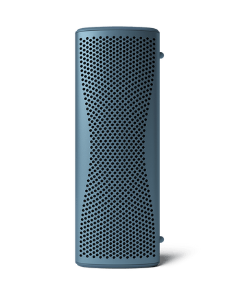 KEF Muo, finisaj Blue Aura, vedere din față
