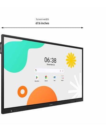 Tabla interactiva Samsung WA75F, 75", 4K UHD, 400nit, Control multi-touch 40 puncte, Android 14 certificat EDLA, Putere audio 30W, Vesa 800 x 400 mm