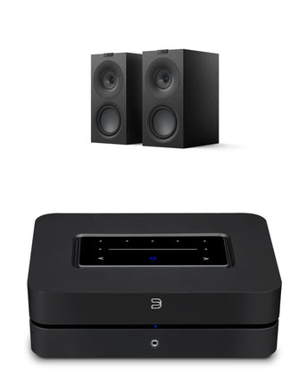 Pachet PROMO BlueSound PowerNode 2025 + KEF Q Concerto Meta