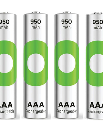 Baterii reincarcabile GP ReCyko AAA 950mAh (R03), ambalaj reciclabil 4pcs