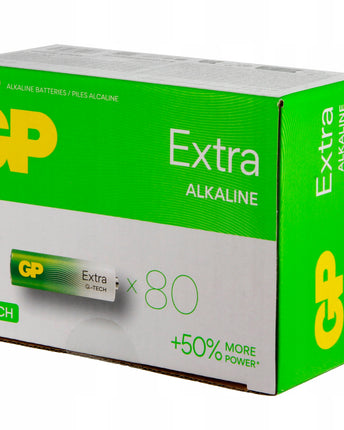 Батерии GP Extra Alkaline AA (LR6), 1.5V, 80бр