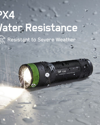 GP DISCOVERY C32 Twin Light + Strobe LED Torch IPX