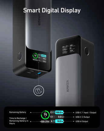 Powerbank Anker 737 GaN Prime PowerCore 24000 PD 3.1 mAh