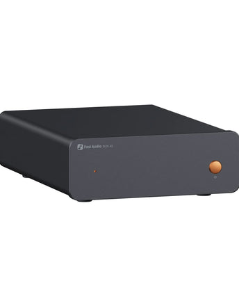 Fosi Audio Box X5, cu panoul frontal, comenzile și carcasa vizibile