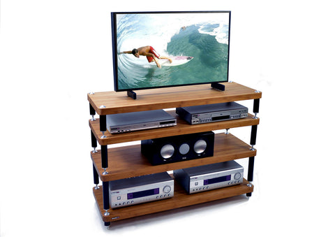 Atacama TV Stand Evoque Eco 110-40 Dark Bamboo, 4 rafturi