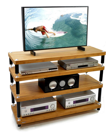 Atacama TV Stand Evoque Eco 110-40 Natural Bamboo, 4 rafturi