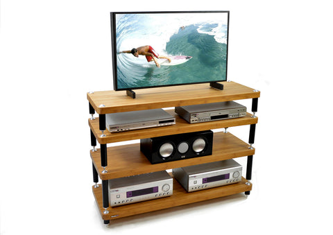 Atacama TV Stand Evoque Eco 110-40 Natural Bamboo, 4 rafturi