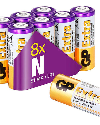 Batteries GP Extra Alkaline N/LR1, 1.5V, foil 8pcs