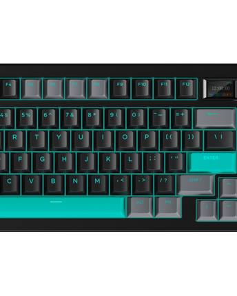 Tastatura gaming mecanica AVAX GM03 PRO wireless, GASKET, RGB, 98%, Switch-uri Gateron, Display TFT