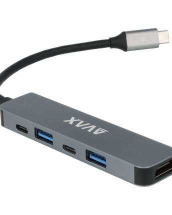 AVAX HB611 CONNECT+ 5in1 HUB Type C-HDMI(4k60Hz), Type C, 2xUSB 3.0, PD 100W HUB