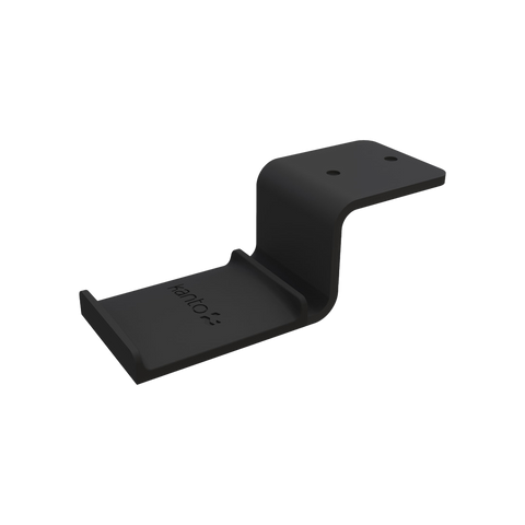 Kanto Audio HH under-desk headphone hook in black, cut out on a transparent background