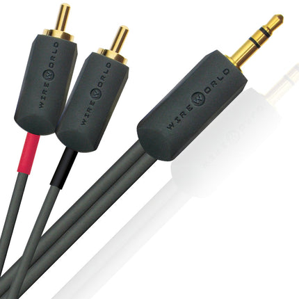 Wireworld I-World Interconect, jack 3,5 mm - 2 RCA
