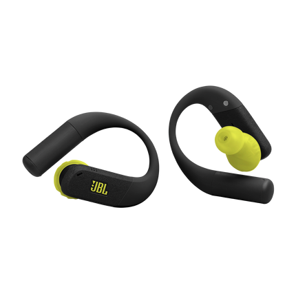 Спортни True Wireless слушалки JBL Endurance Peak 4, черно и лайм, двете слушалки