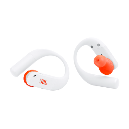 True wireless sport earbuds JBL Endurance Peak 4, White, both earbuds