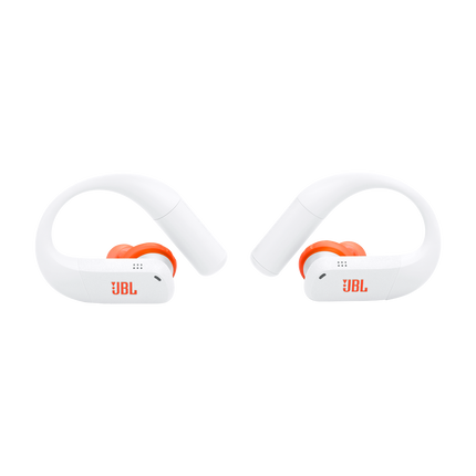 True wireless sport earbuds JBL Endurance Peak 4, White, front view