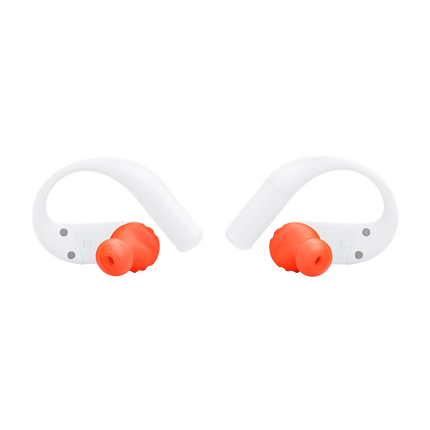 True wireless sport earbuds JBL Endurance Peak 4, White, rear view