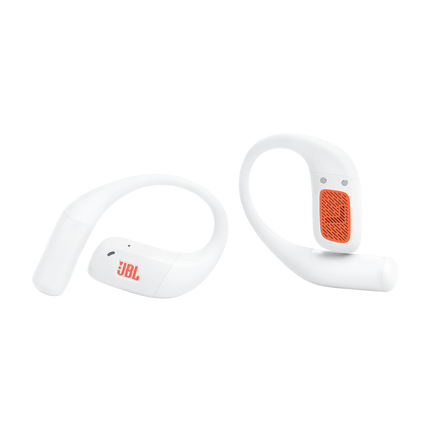 Спортни True Wireless слушалки с отворен дизайн JBL Endurance Zone, бял цвят, двете слушалки