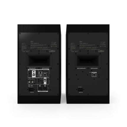 Двойка Klipsch The Nines II в абаносов финиш, задният панел
