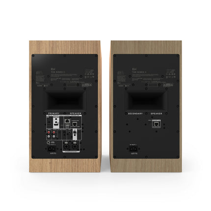 Двойка Klipsch The Nines II в дъбов финиш, задният панел