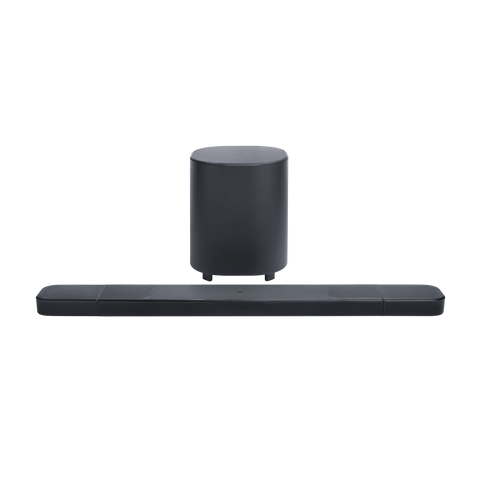 Саундбар JBL Bar 1000MK2 и безжичен субуфер, изглед отпред