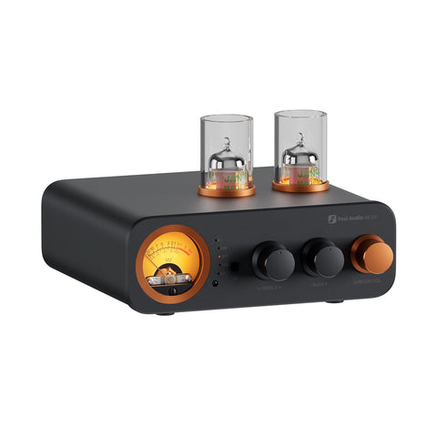 Fosi Audio MC331, cu panoul frontal, comenzile și carcasa vizibile