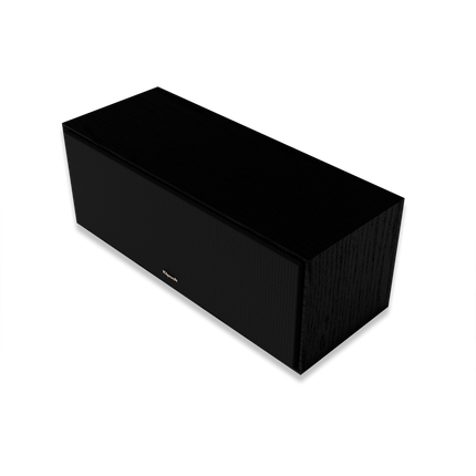 Boxa Klipsch R-50C vazuta din trei sferturi spate, cu grila montata