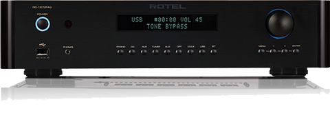 Rotel RC-1572MKII negru, vedere din față